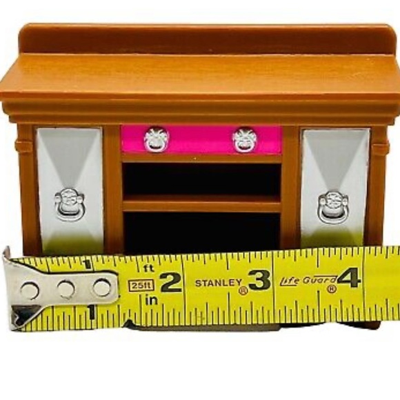 LOVING FAMILY DOLLHOUSE DINING ROOM BUFFET SIDEBOARD CABINET MATTEL FISHER-PRICE - Picture 4 of 5